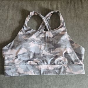 Fabletics Ella Camo High Support Sports Bra